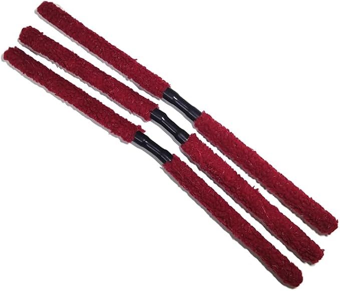 3-Pack Paintball Marker Barrel Folding Double Swab Squeegee