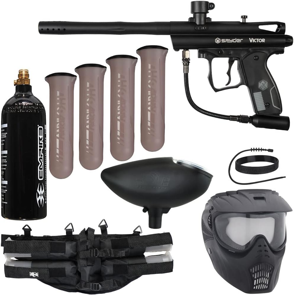 Action Village Kingman Spyder Epic Paintball Gun Package Kit (Victor)