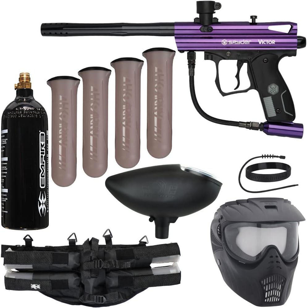 Action Village Kingman Spyder Epic Paintball Gun Package Kit (Victor)